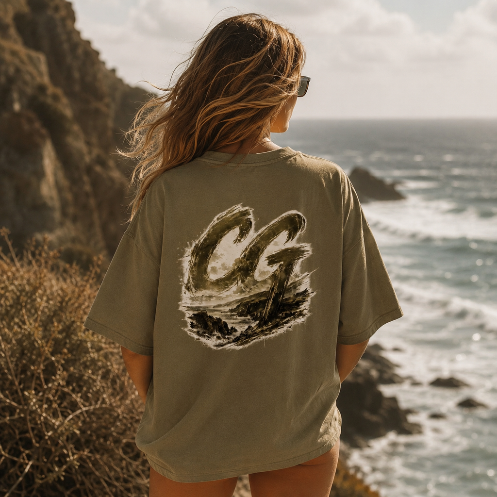 Heavyweight Drop Shoulder Cotton T-Shirt