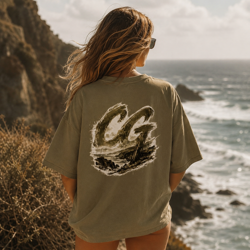Heavyweight Drop Shoulder Cotton T-Shirt