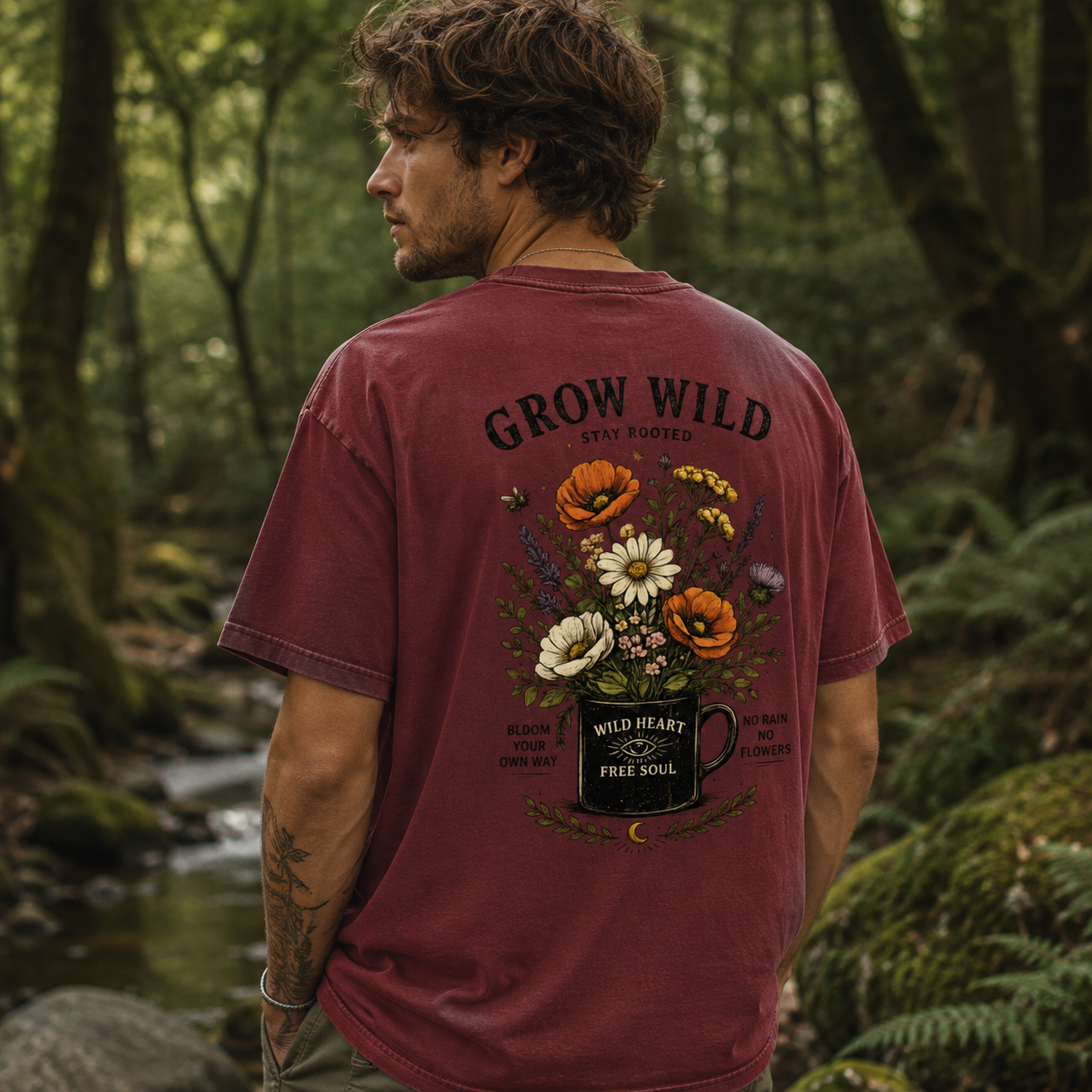 Heavyweight Vintage Washed Frayed T-Shirt