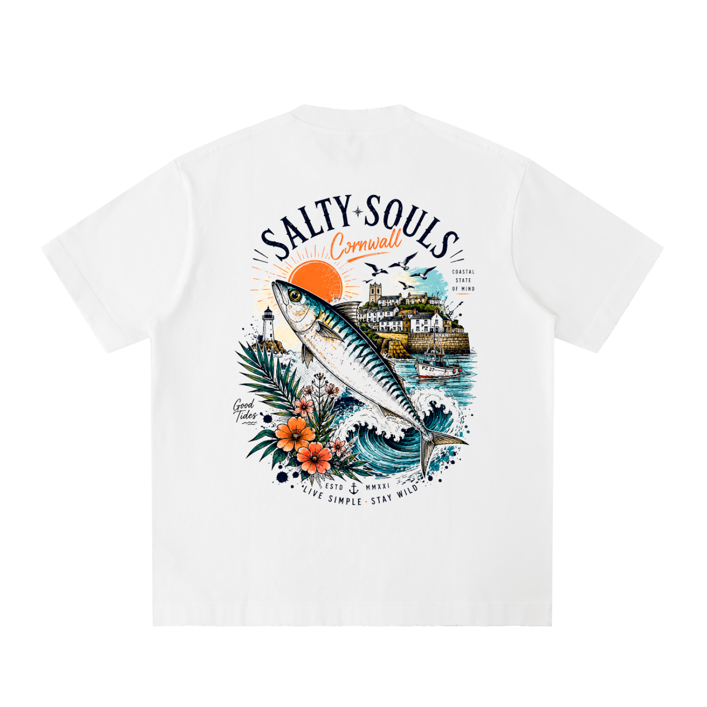 Heavyweight Vintage Washed Frayed T-Shirt