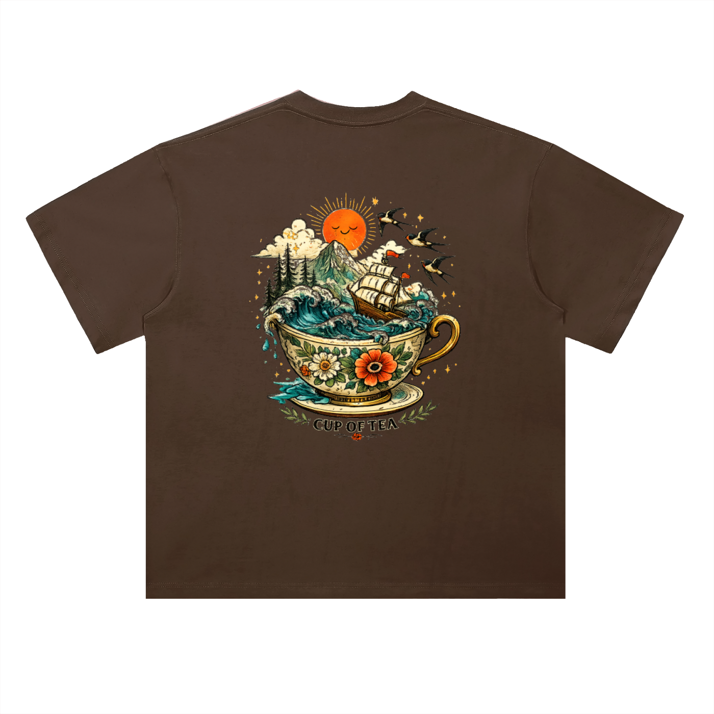 Heavyweight Drop Shoulder Cotton T-Shirt