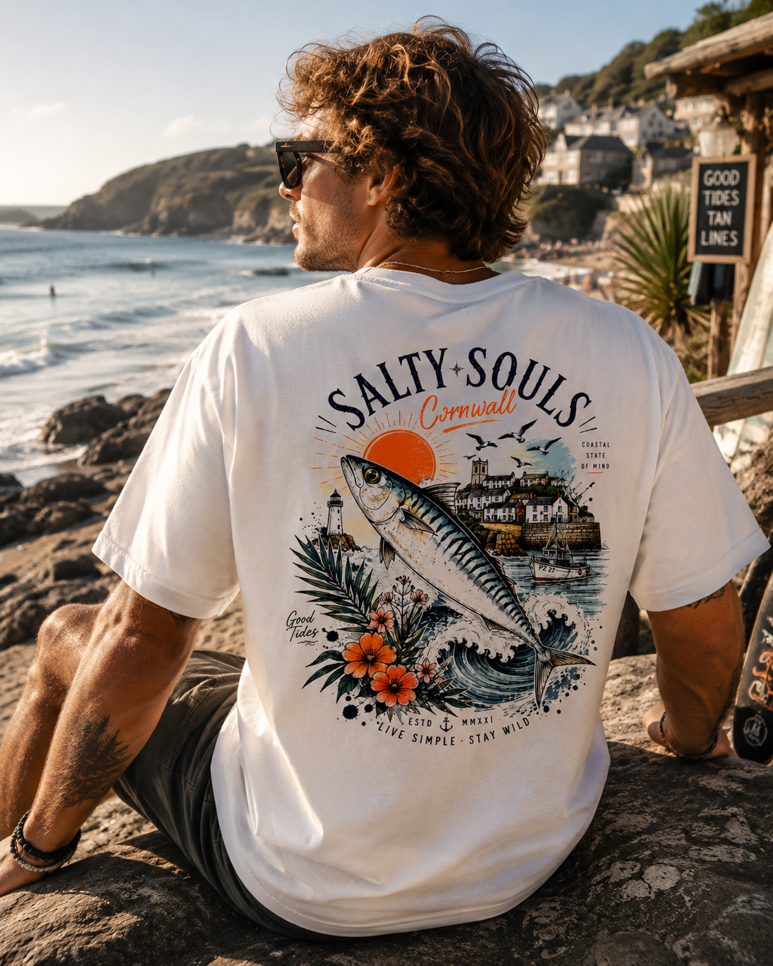 Heavyweight Vintage Washed Frayed T-Shirt