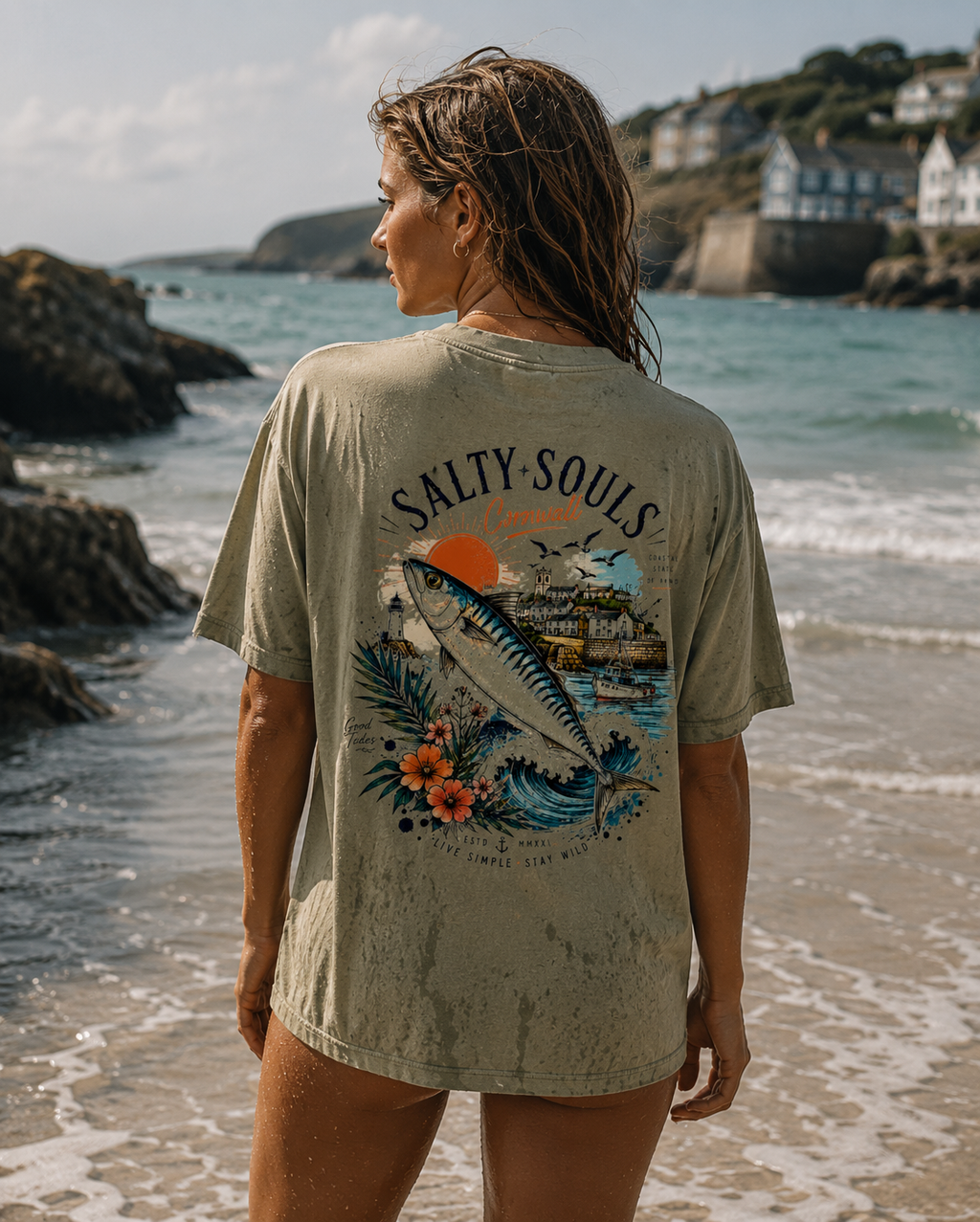 Heavyweight Vintage Washed Frayed T-Shirt