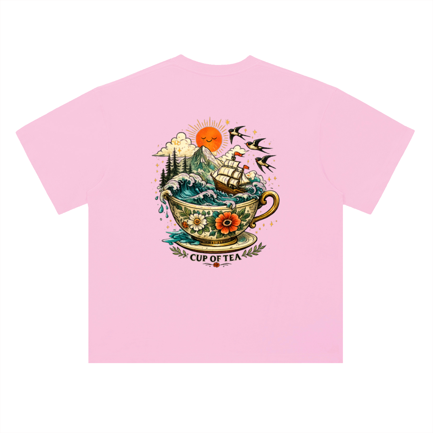 Heavyweight Drop Shoulder Cotton T-Shirt