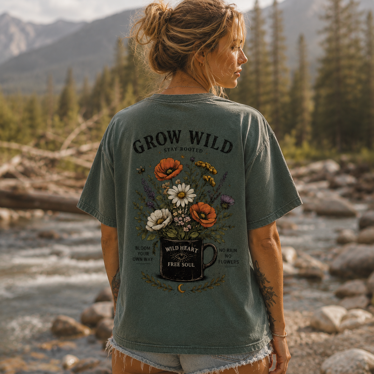 Heavyweight Vintage Washed Frayed T-Shirt