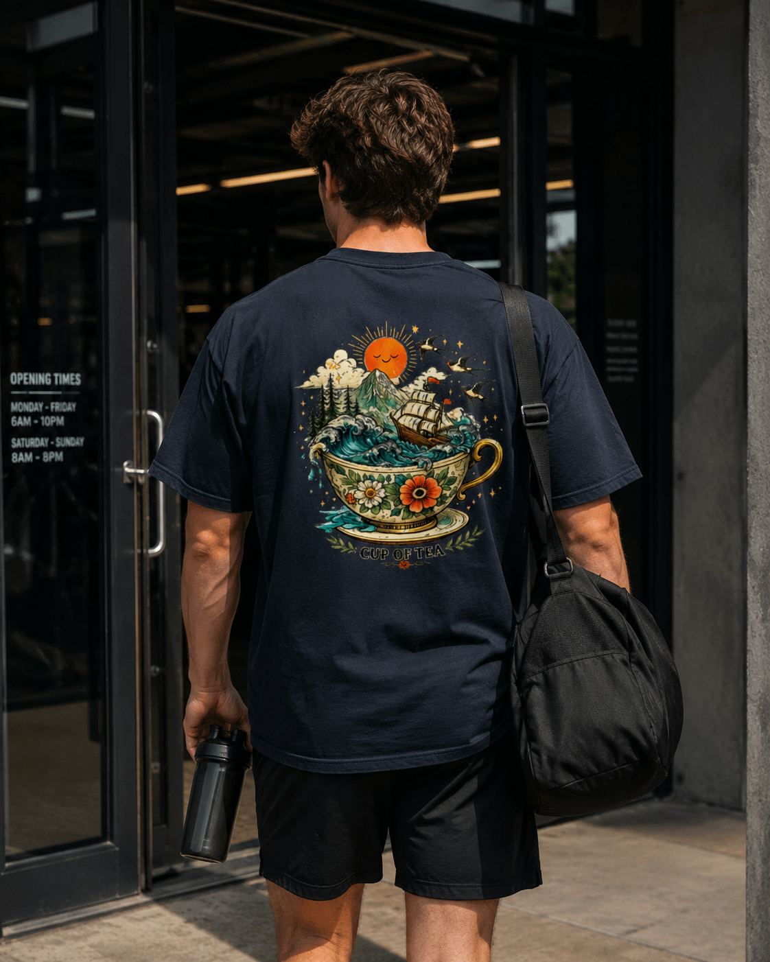 Heavyweight Drop Shoulder Cotton T-Shirt