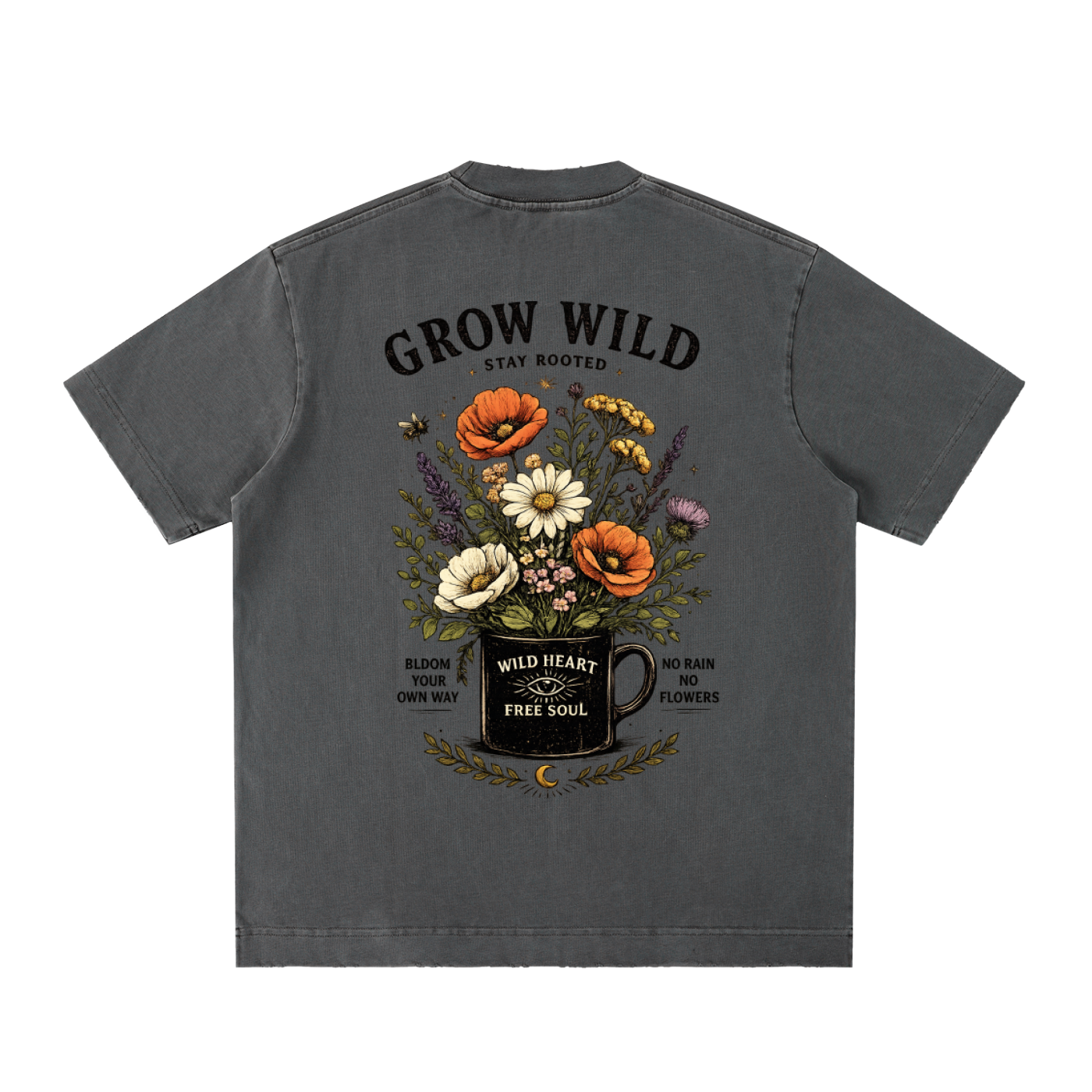 Heavyweight Vintage Washed Frayed T-Shirt