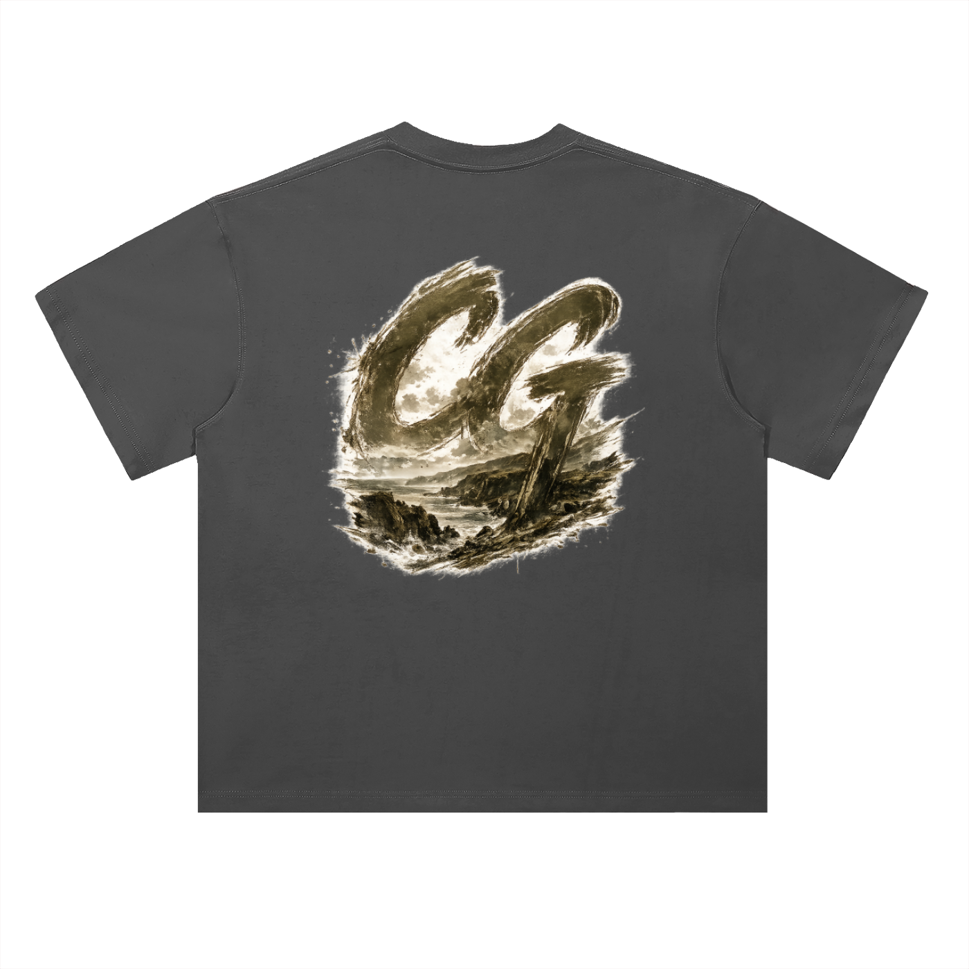 Heavyweight Drop Shoulder Cotton T-Shirt