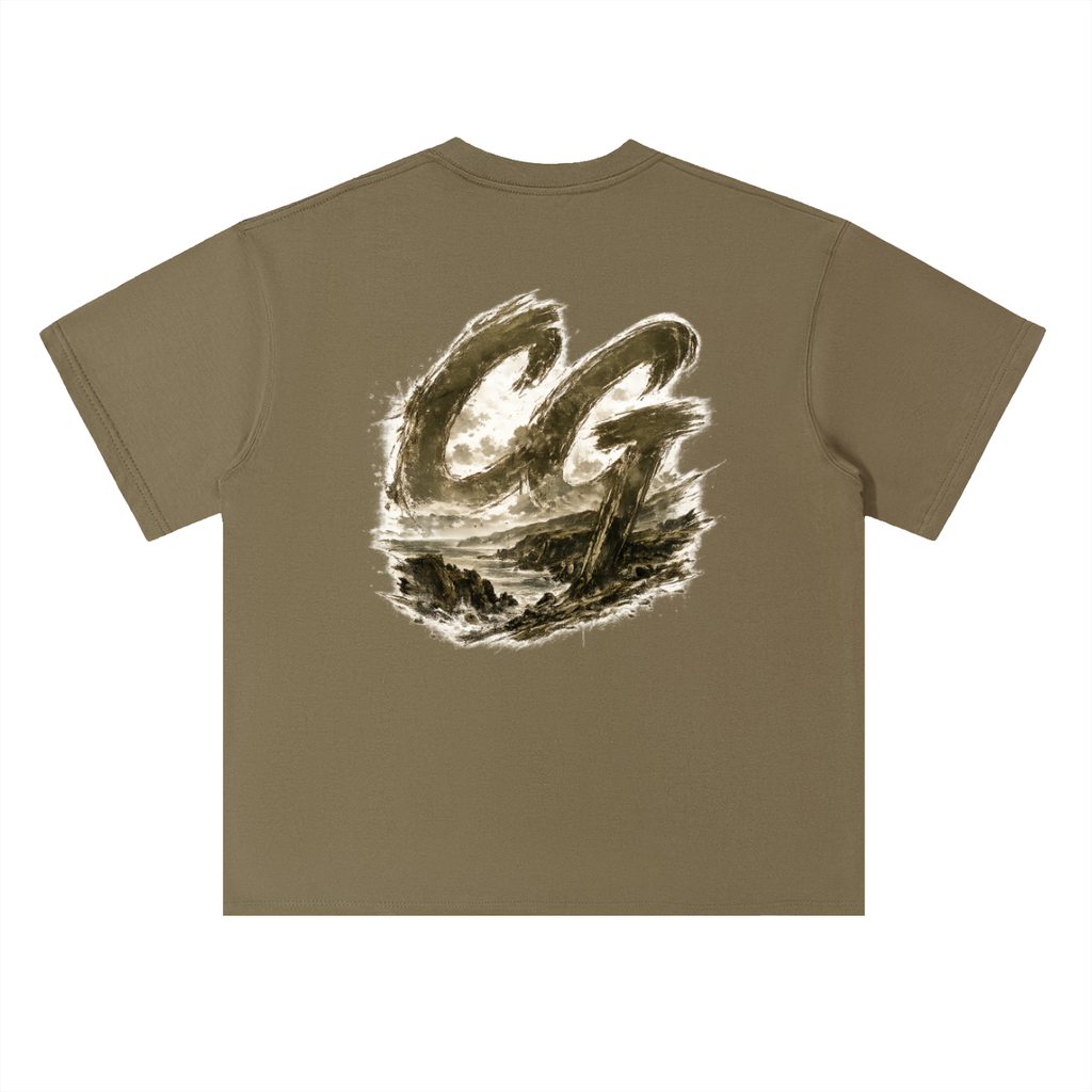 Heavyweight Drop Shoulder Cotton T-Shirt