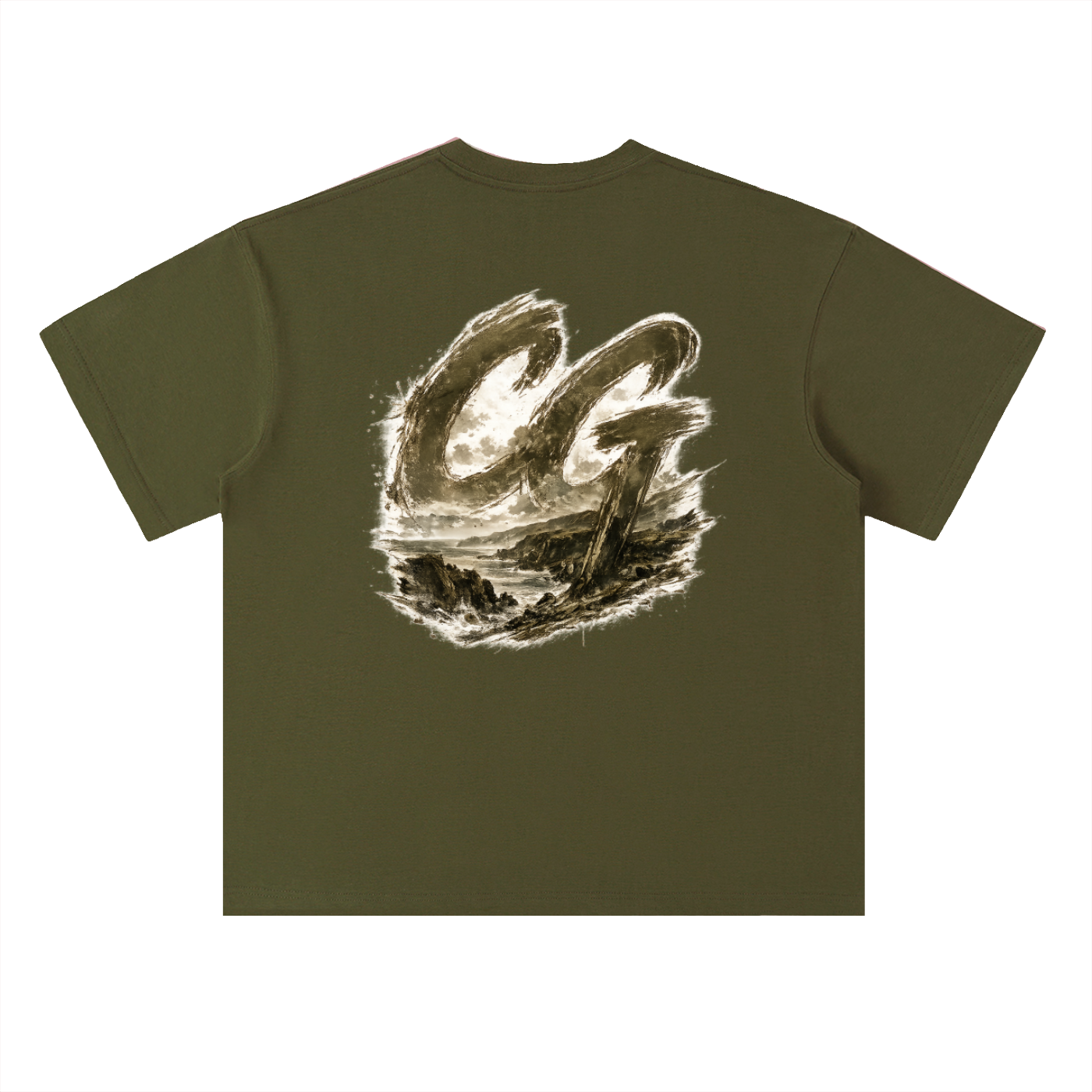 Heavyweight Drop Shoulder Cotton T-Shirt