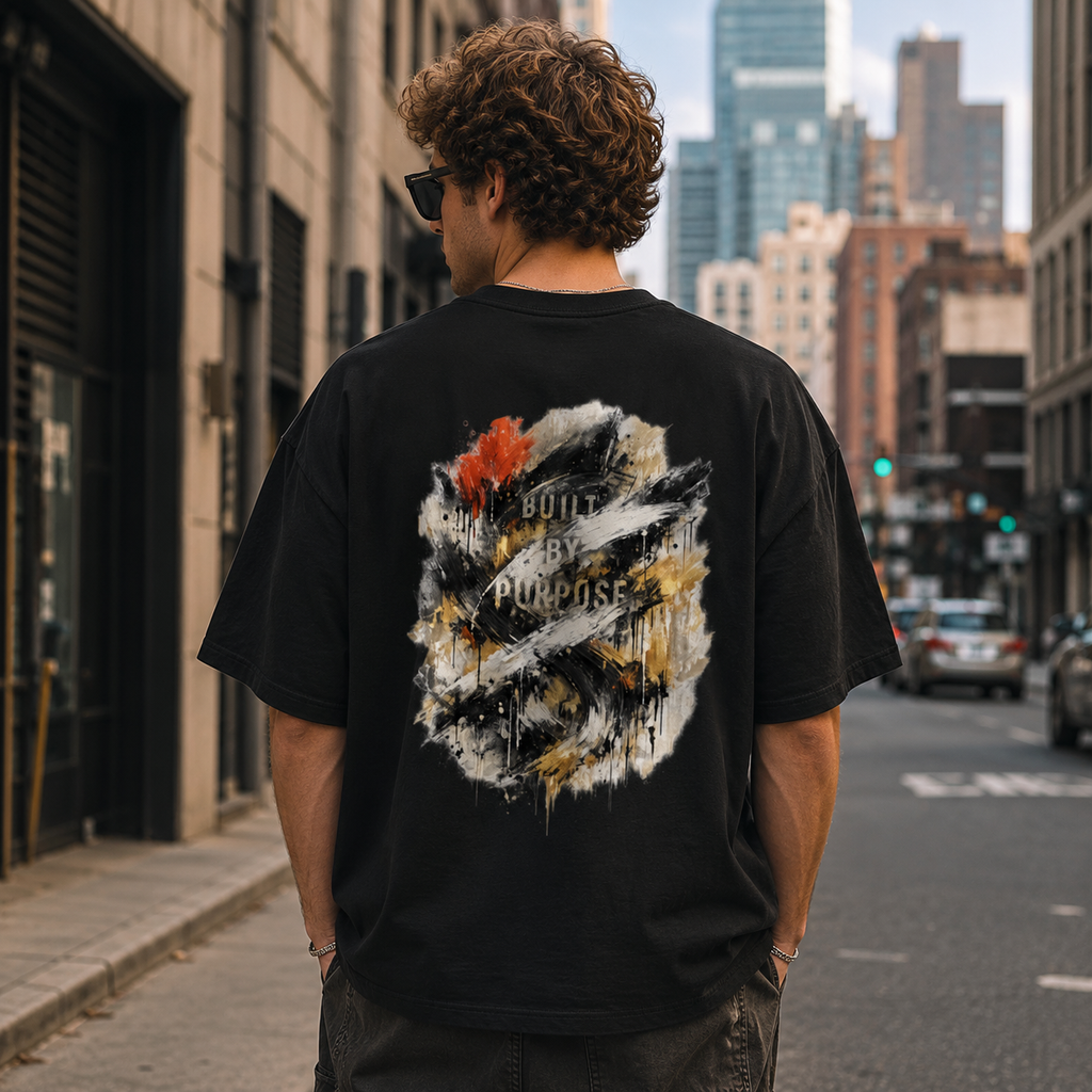 Heavyweight Drop Shoulder Cotton T-Shirt