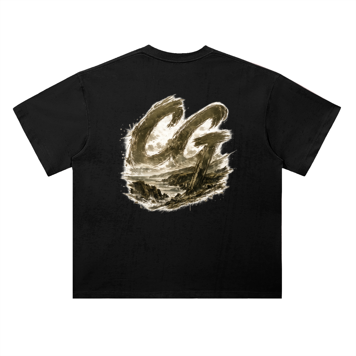 Heavyweight Drop Shoulder Cotton T-Shirt