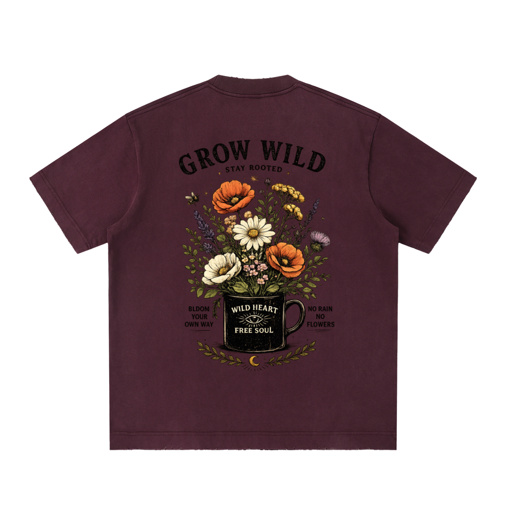 Heavyweight Vintage Washed Frayed T-Shirt