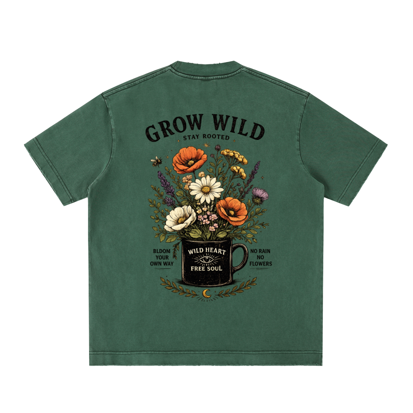 Heavyweight Vintage Washed Frayed T-Shirt