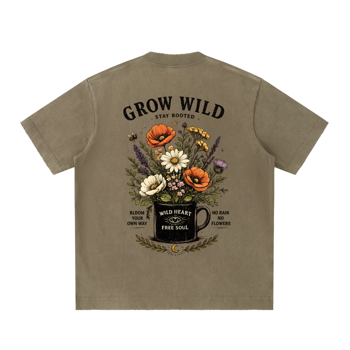 Heavyweight Vintage Washed Frayed T-Shirt